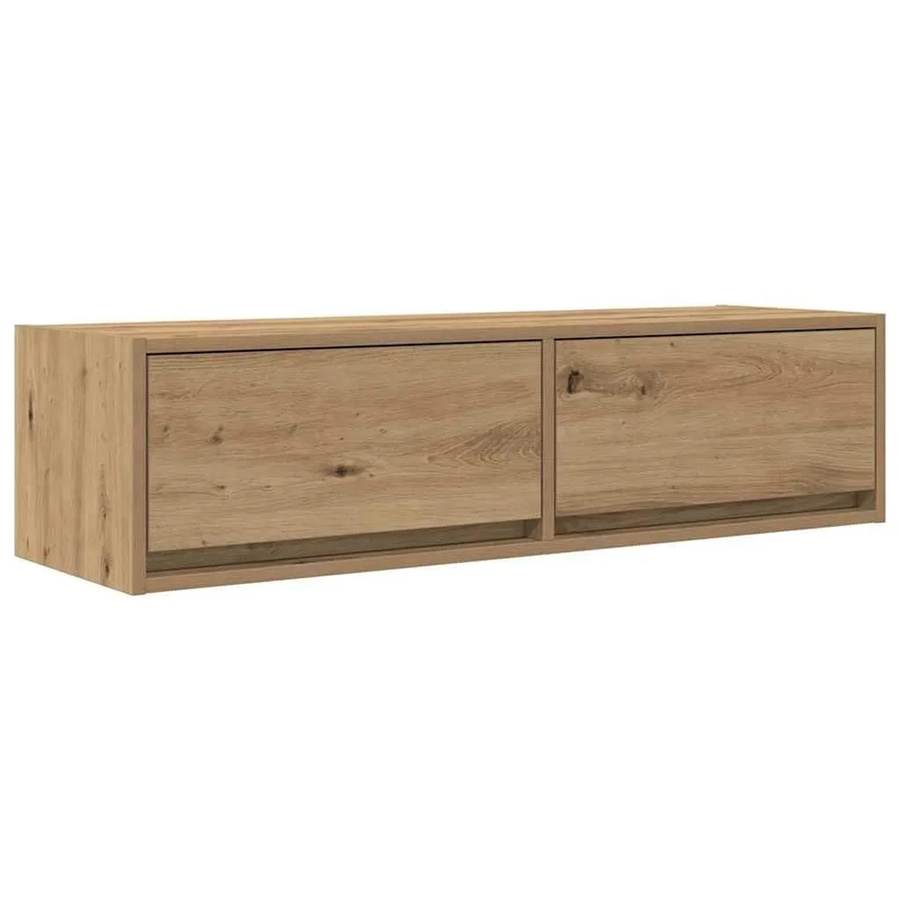 vidaXL TV-Schrank Eiche Modern Wandmontage Braun B: 100 cm, T: 31 cm, H: 25,5 cm - Bild 2