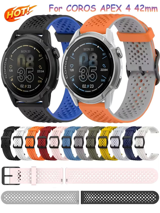 COROS Uhrenarmband Silikon, 20 mm, 22 mm, Unisex - Bild 5