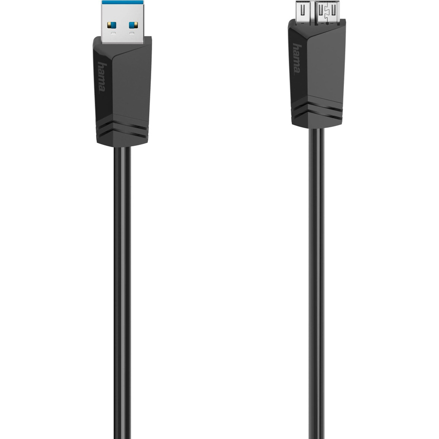 Hama USB-Kabel USB 3.2 Gen1 mit USB-A und Micro-USB Stecker, Schwarz, 1,5 m - Bild 2