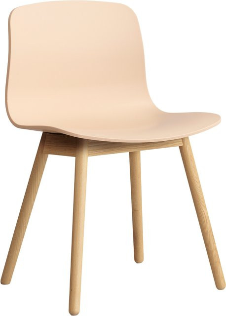 HAY About A Chair AAC 12 Designstuhl aus Polypropylen in Orange mit Eichengestell - Bild 1