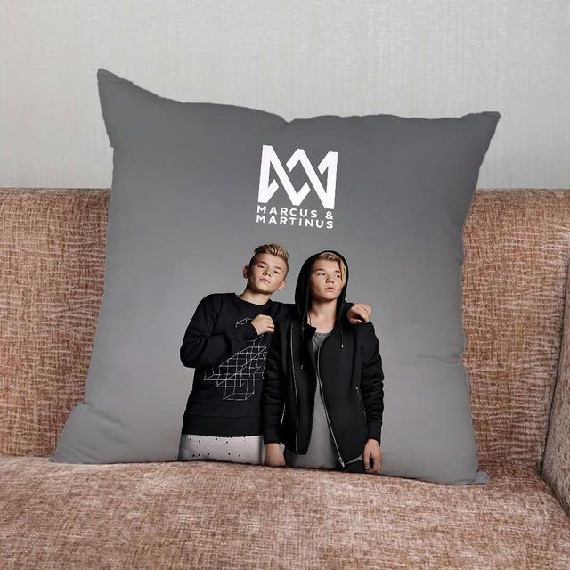 JMG Clothing Kissenbezug M-Marcus und M-Martinus, Grau, B/B: 45 x 45 cm - Bild 1