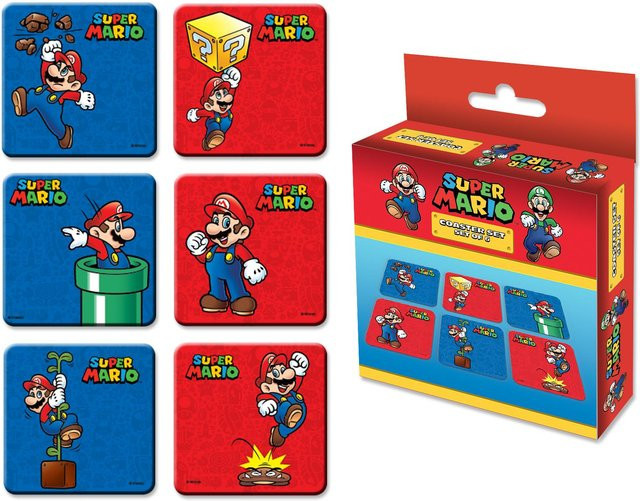 Super Mario Mario Poses, 6er Untersetzer - Bild 1
