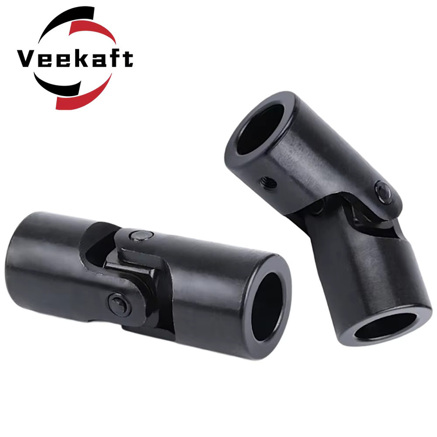 Veekaft Präzisions Kreuz Universal Joint Kupplung WSD Einzel Joint Übertragungswelle Koppler in Schwarz für 6-22mm - Bild 3