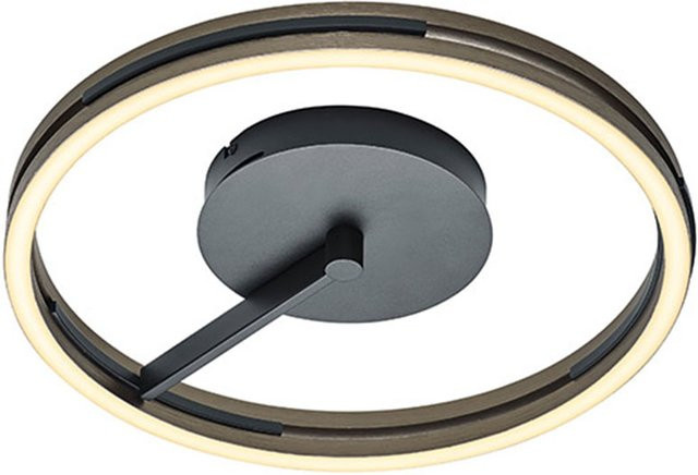 Elements by Bankamp Ben 70640 LED-Deckenleuchte in Bronze mit Fernbedienung und dimmbarer Lichtfarbe (2200K/2700K/4000K), Durchmesser: 90 cm, Höhe: 7 cm, Tiefe: 45 cm - Bild 1