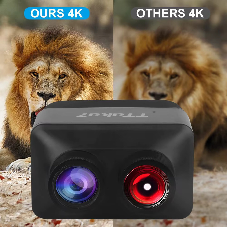 Digitales 4K HD Nachtsichtgerät mit 5X Zoom und Infrarot-Technologie, wasserdichtes Fernglas für Jagd und Camping in Schwarz - Bild 5