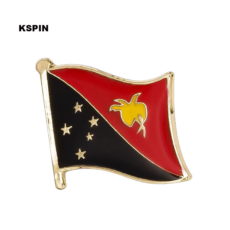 Brosche Papua-Neuguinea-Flagge, Unisex - Bild 2