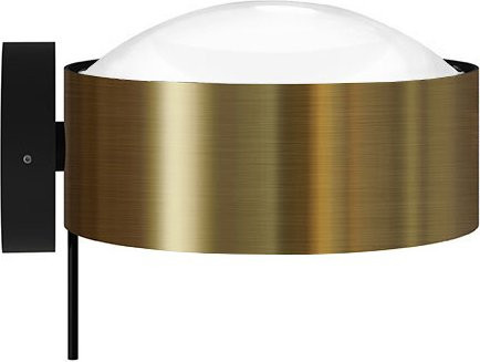 Top Light Puk! 120 Avantgarde HV-LED-Wandleuchte in Messing gebürstet und Schwarz matt mit warmweißem Licht (2700K) - Bild 1