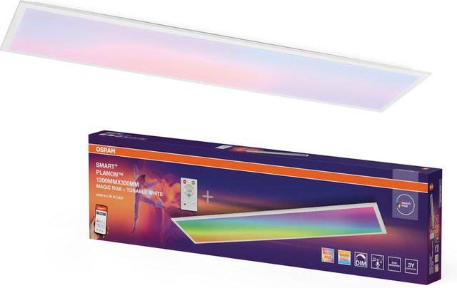 OSRAM SMART+ WIFI Magic LED Panelleuchte, 36W, 3600lm, Farbe: Weiß, B/H: 120 x 30 cm - Bild 1