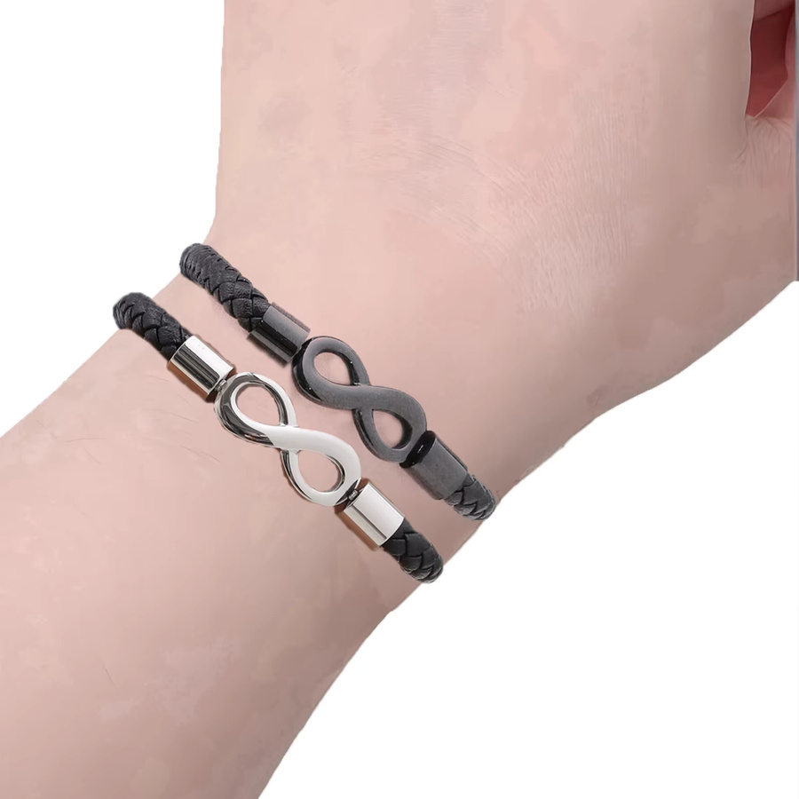 AIMH Armbänder, Silber, Edelstahl, Unisex - Bild 2