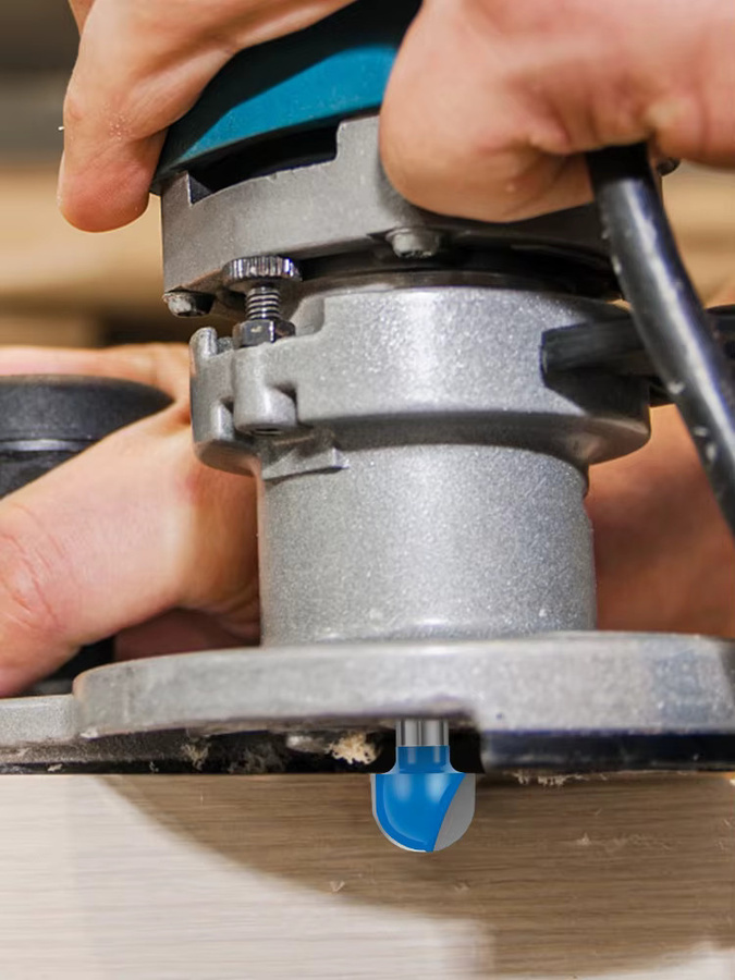 Toorise Vollhartmetall Kugelfräser mit Rundnasen für CNC-Fräsen, Farbe: Silber - Bild 6