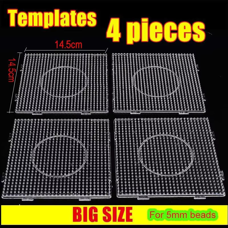 Hama Perlen Stecktafel, Transparent, 4-teiliges Set - Bild 2