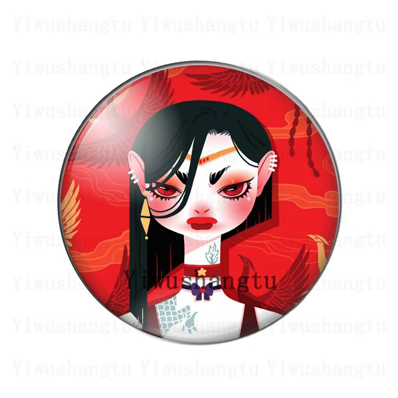 Girl Gone Wild Fotoglas-Cabochon-Demo, flache Rückseite - Bild 2