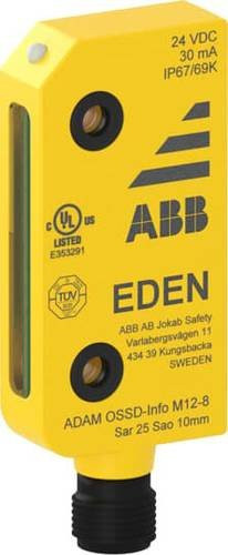ABB Sicherheitsschaltgerät Kapazitiv Adam OSSD-Info M12-8 in Gelb - Bild 1