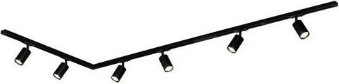Briloner Schienen-Komplett-System 1phasig GU10 Schwarz, verstellbar und erweiterbar, Metall - Bild 1