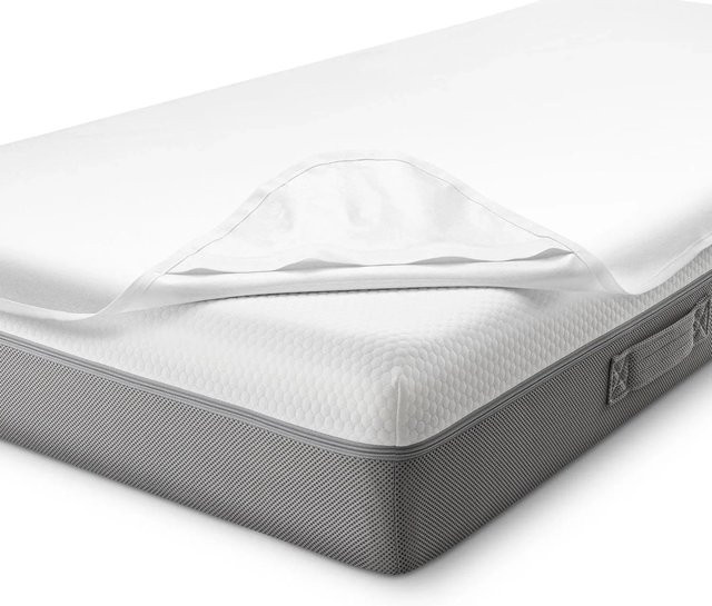 Sleezzz Matratchenschoner Vital aus Baumwolle, wasserdicht und atmungsaktiv, Weiß, B/T: 90 x 200 cm - Bild 1