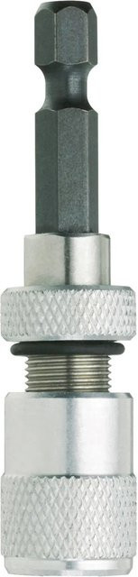 LUX-TOOLS Verstellbarer Bithalter in Silber, 6 mm (1/4 Zoll) x 80 mm - Bild 1