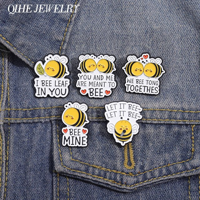 QIHE JEWELRY Bienen Emaille Pins, Kinder - Bild 1