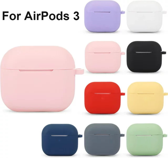 Silikon Schutzhülle für Apple AirPods 3 in Gelb - Bild 1