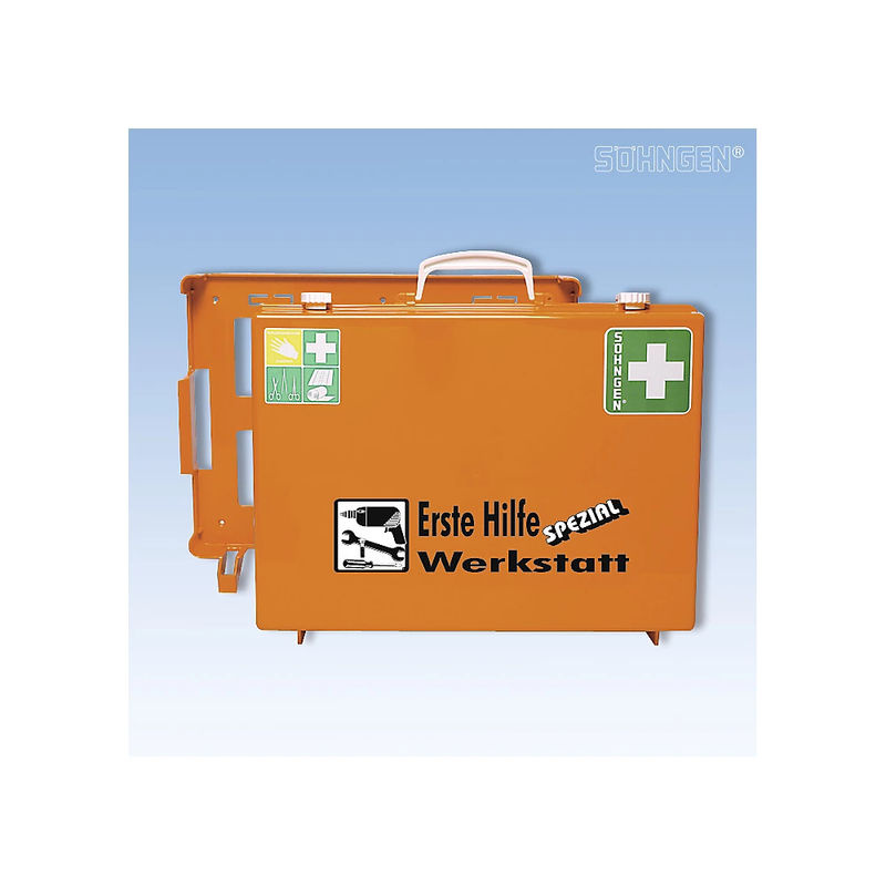 Erste-Hilfe-Koffer SÖHNGEN Beruf SPEZIAL Werkstatt, orange, B: 40,0 cm, H: 30,0 cm, T: 15,0 cm - Bild 4