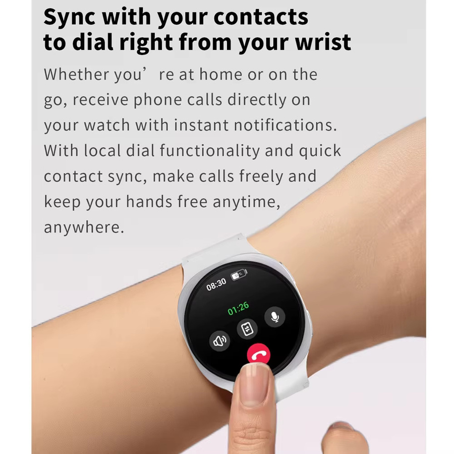 BOALZETD Smartwatch, Schwarz, Silikon, Unisex, GPS, Bluetooth, NFC - Bild 2