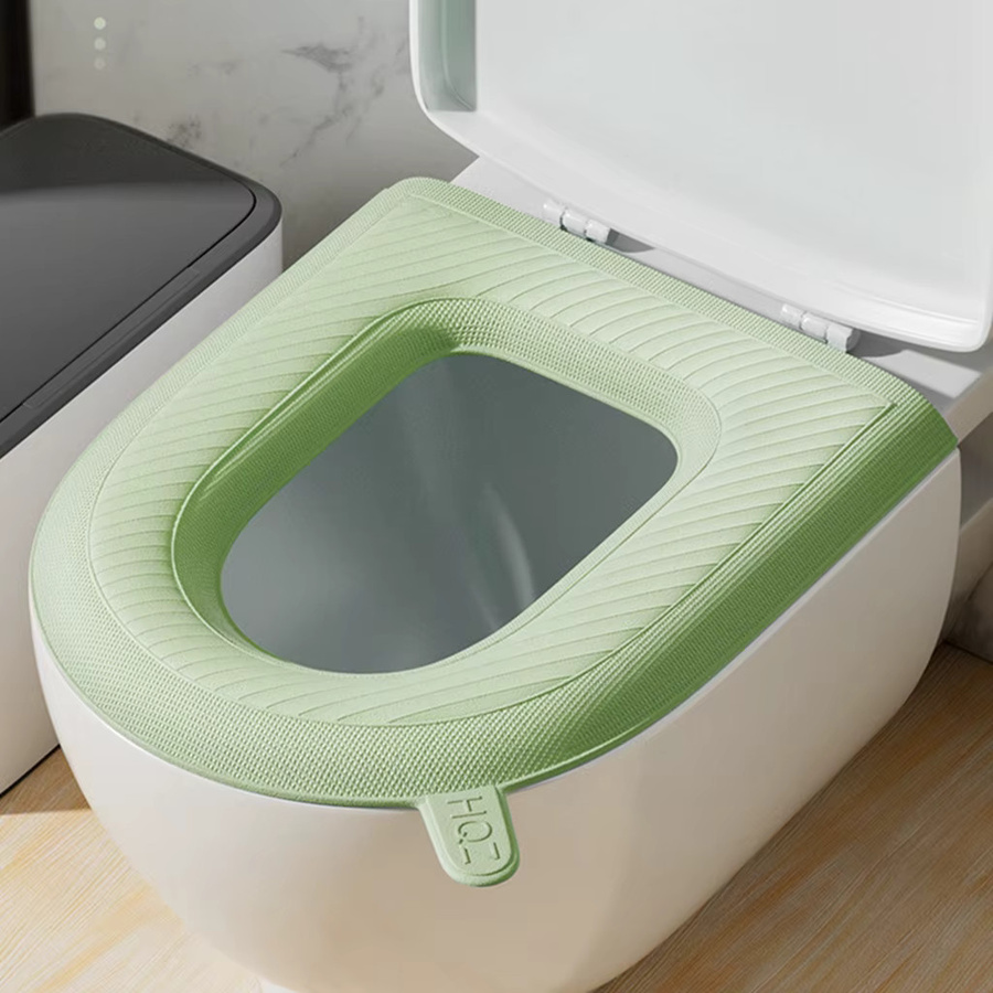 Restool Nea Toilettenbrille Bezug O-Form, wasserdicht und waschbar, Grün - Bild 1