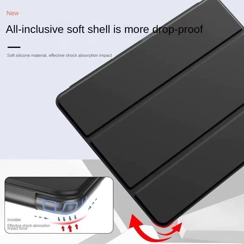 Samsung Smart Case Trifold Soft Back Stand Tablet Abdeckung in Blau für Galaxy Tab A9 Plus, S7, S8, S9, S7FE, S6 Lite und A7, A8 - Bild 3