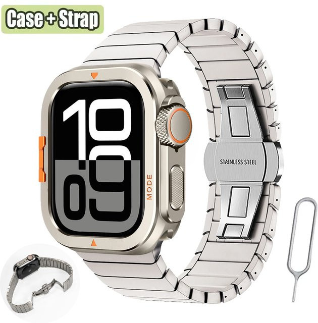 FancyWrist Uhrenarmband und Schutzhülle Edelstahl, Silber, Unisex - Bild 1