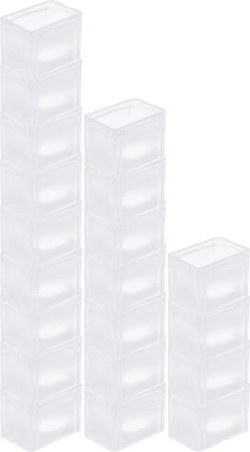 PROREGAL SparSet aus 20 transparenten Eurobehältern BasicLine mit geschlossenem Griff, H x B x T: 22 x 20 x 30 cm, 9,4 Liter pro Eurobox - Bild 1