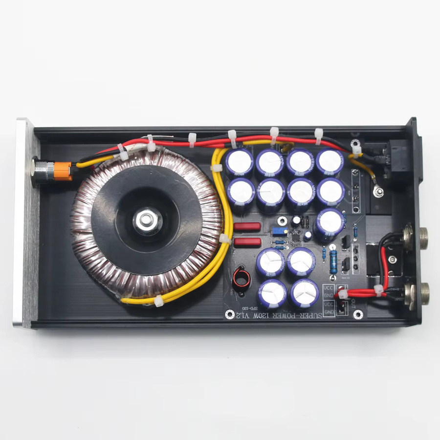 SENGTERBELLE HiFi 120W Pro Linear Geregeltes Netzteil DC12V 5A für Audiogeräte in Schwarz - Bild 4