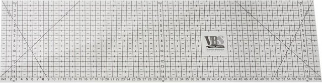VBS Patchwork Lineal aus Acryl, durchsichtig, Breite: 60 cm - Bild 1