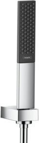 Hansgrohe Brausehalterset Rainfinity 100 in Chrom mit 1600 mm Schlauch und rechteckigem Duschkopf - Bild 1