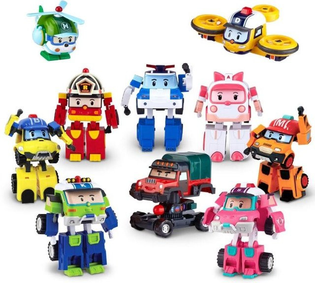 Robocar Poli Verwandlungsroboter Deluxe, Fahrzeuge, 10-teiliges Set, ab 3 Jahren - Bild 1