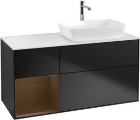 V&B Waschtischunterschrank Finion in Weiß lackiert, Breite: 120 cm, Tiefe: 50,1 cm, Höhe: 50,1 cm - Bild 1