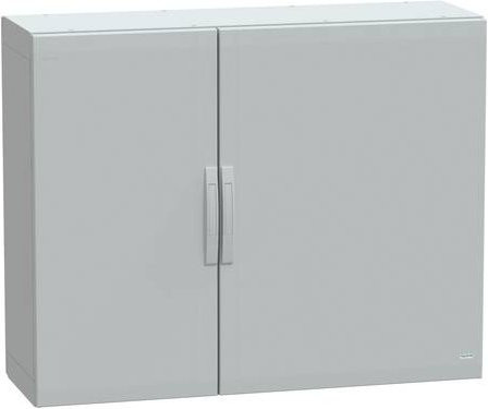 Schneider Electric Polyestergehäuse Bodenstehend PLA in Grau mit Volltüren, IP65, B/H/T: 100 x 125 x 42 cm - Bild 1