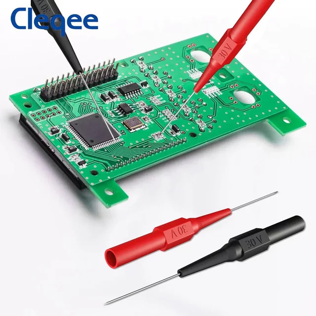 Cleqee P5007 Pro 15-teiliges Rückproben-Set mit Testsonden, 4mm Buchse und 3 Arten Drahtdurchdringungsnadeln für Akupunktur-Autowerkzeug-Anwendungen, 30V - Bild 1