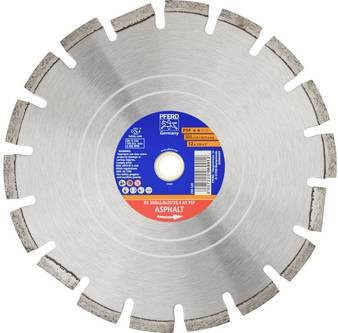 PFERD Diamanttrennscheibe DS 300 für Asphalt, Ziegel und Beton, Durchmesser: 300 mm, Bohrungs-Ø: 25,4 mm, Farbe: Silber - Bild 1