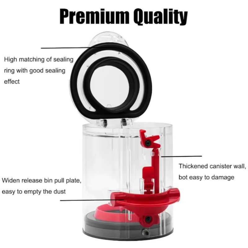 Dyson Ersatz Staubbehälter Kanisteraufsatz für V12 Detect Slim V10 Digital Slim SV18 SV20 in Transparent - Bild 3