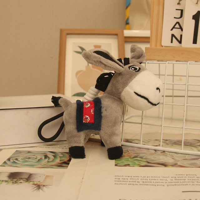 Esel Schlüsselanhänger, Plüschtiere, braun, 4 inch - Bild 1
