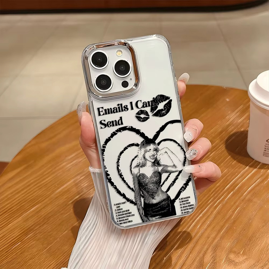 Potdemiel Handyhülle S-Sabrina C-Carpenter Soft Cover für iPhone, transparent - Bild 3