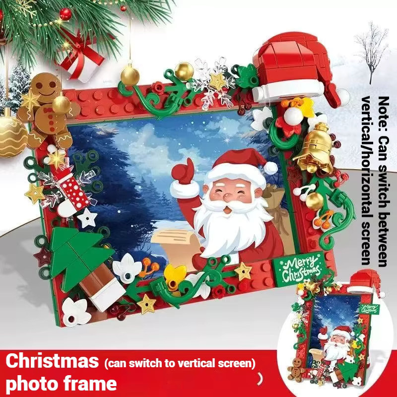 JAKI Weihnachtsmann Bausteine Set mit 207 Teilen, Mehrfarbige Weihnachtsdekoration und Spielzeug für Kinder - Bild 2