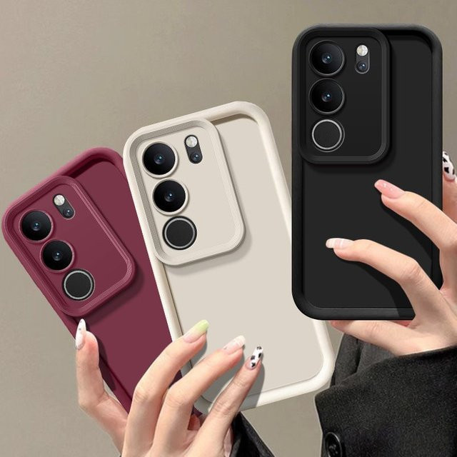 Luxus Softcover für vivo V29, V29 Pro, V27, V27 Pro und V27e in Matt-Optik, Farbe: Braun - Bild 1