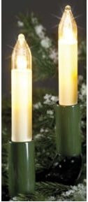 Hellum LED-Schaftkerzenkette mit 15 warmweißen Leuchten für Weihnachten und Partys - Bild 1