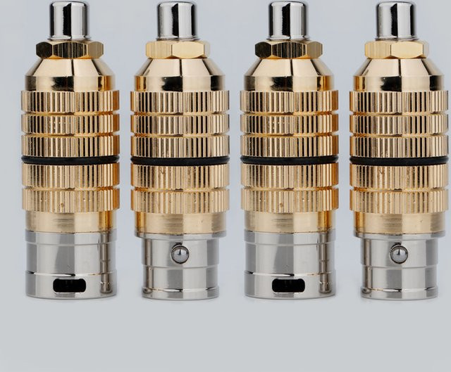 Preffair XLR-zu-RCA-Adapter Hi-End 3-polig Buchse auf Cinch-Buchse in Gold - Bild 1