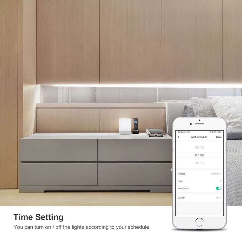 Tuya WIFI Wasserdichter LED Streifen 2835 SMD in Weiß mit Alexa und Google Home Steuerung zur Hintergrundbeleuchtung - Bild 5