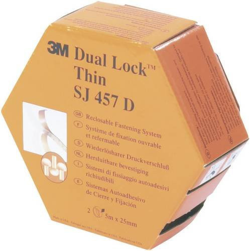 3M Dual Lock Klettband SJ 457D zum Aufkleben, Transluzent, Länge: 500 cm, Breite: 2,5 cm - Bild 1
