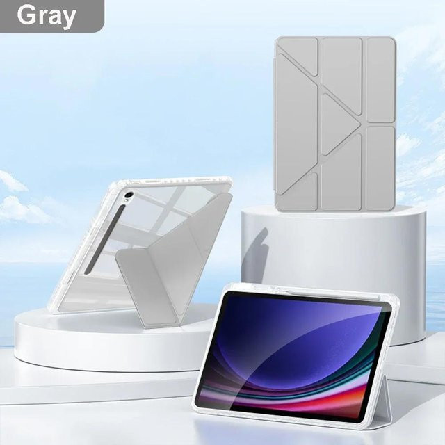 Samsung Acrylhülle für Galaxy Tab S11 Ultra, S10 FE Plus, S9, S8, S7 FE Plus und Tab A11, A9, grau - Bild 1