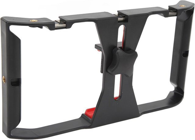 Andoer Professioneller Handy-Handheld-Hasenkäfig Gimbal Stabilisator für Live-Video in Schwarz oder Rot - Bild 1