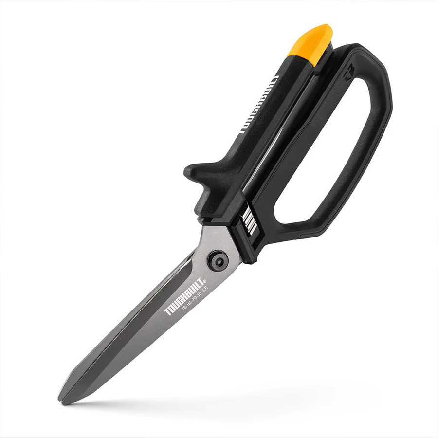 Toughbuilt Mehrzweckschere mit offenem Griff und Titanbeschichtung in Schwarz TB-H4-70-10-LR - Bild 2