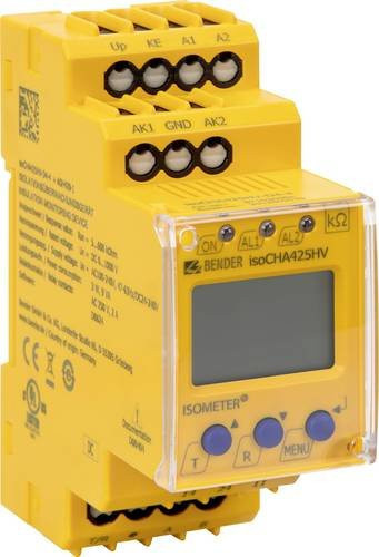 Bender isoCHA425-D4-4 eMobility Isolationsüberwachungsgerät in Gelb mit RS-485 Schnittstelle - Bild 1