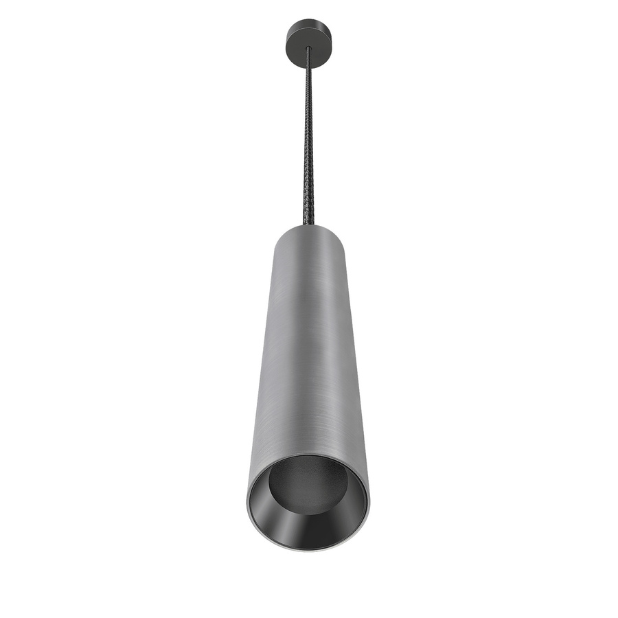 Luxvenum Pendelleuchte SIGNATURE GU10, 1-flammig, Titan gebürstet, Höhe: 35 cm - Bild 1